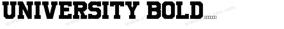 University Bold字体转换